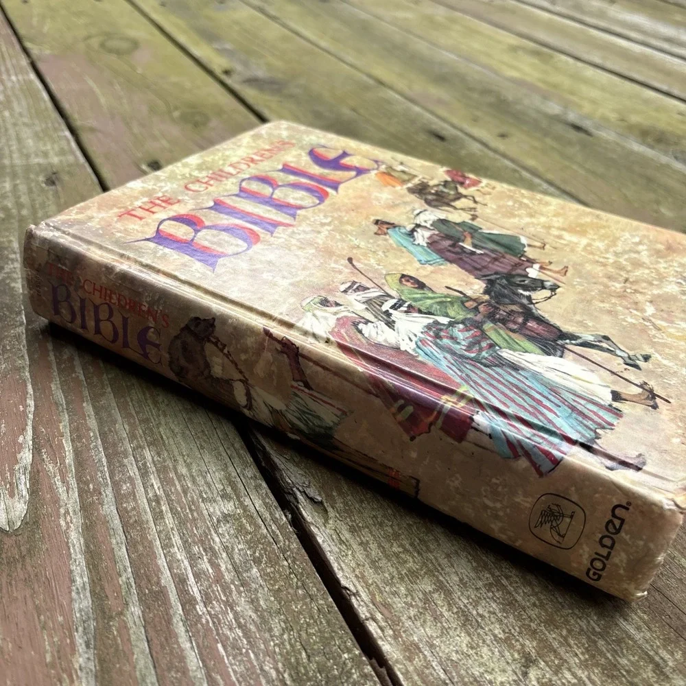 The Children's Bible Golden Press Illustrated Stories Vtg 1965 Hardcover 60s